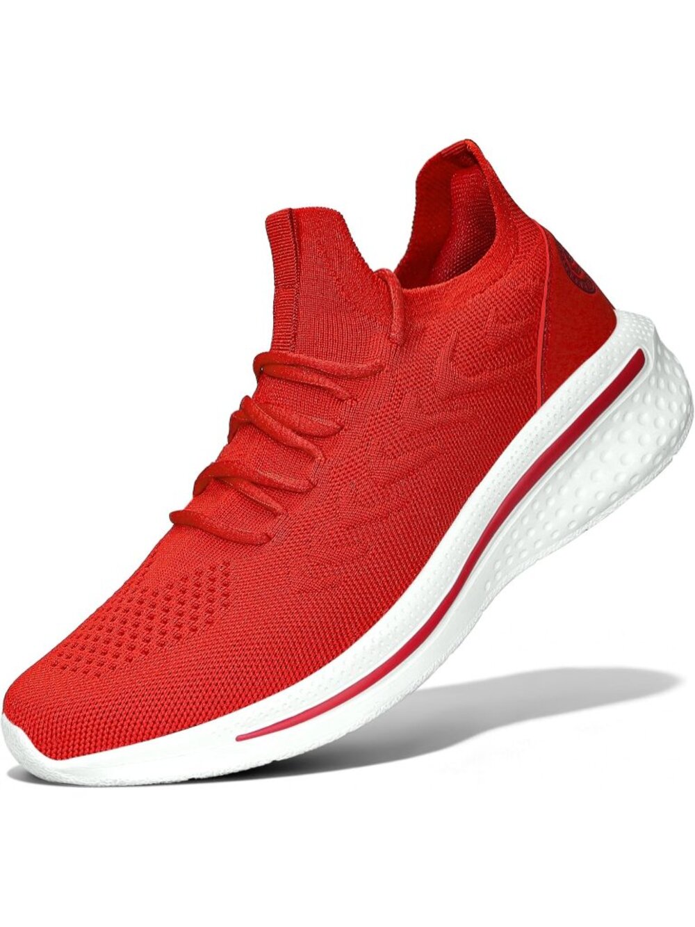 🆕Women's Dark Red Walking Running Shoes Slip-on Breathable Mesh Tennis Sneakers